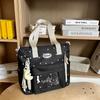 New schoolbag women's blue high-value shoulder bag multi-compartment primary and secondary school students grade two-piece pain bag