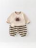 Baby Boy's Spring Hoodie & Striped Pants 2-Piece Set: Toddler & Infant Outerwear