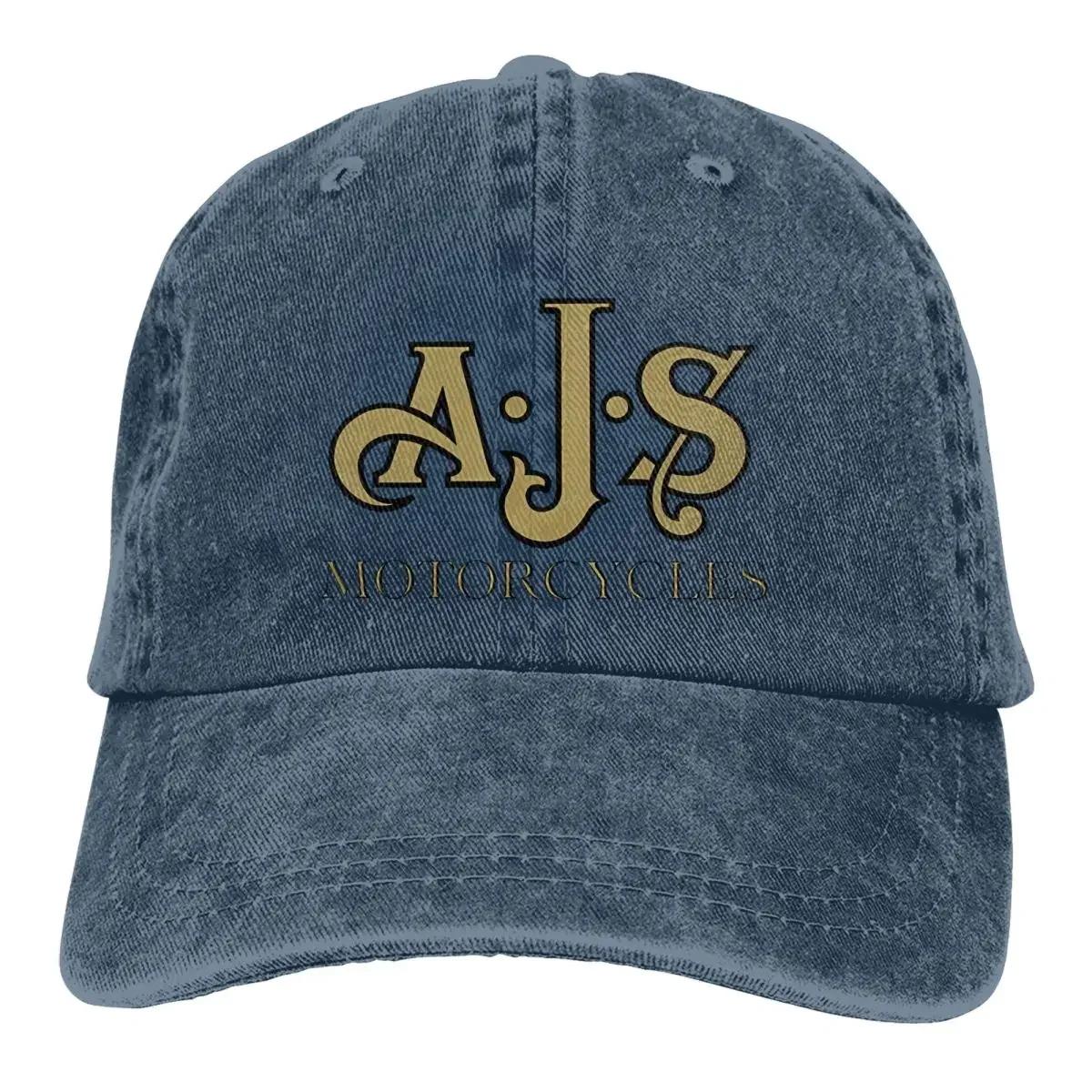 

Summer Cap Sun Visor AJS MOTORCYCLES Hip Hop Caps Ajs Cowboy Hat Peaked Hats One Size