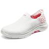 Skechers Go Walk Fashion Versatile Low-Top Casual Shoes Women Sneakers White Pink 125239-WPK