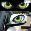 Reflektierendes Material Augen Autoaufkleber, Rückspiegel 3D Kratzschutz, Karosseriedekorationsaufkleber