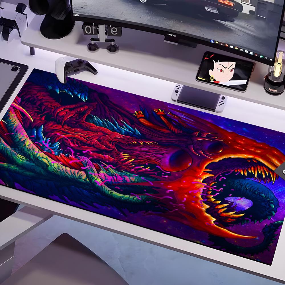 

Monster Abstract Mouse Pad Multiple Sizes Large Square Computer Office Game Table Mats Rubber Anti-slip Mousepads 600x300x2mm