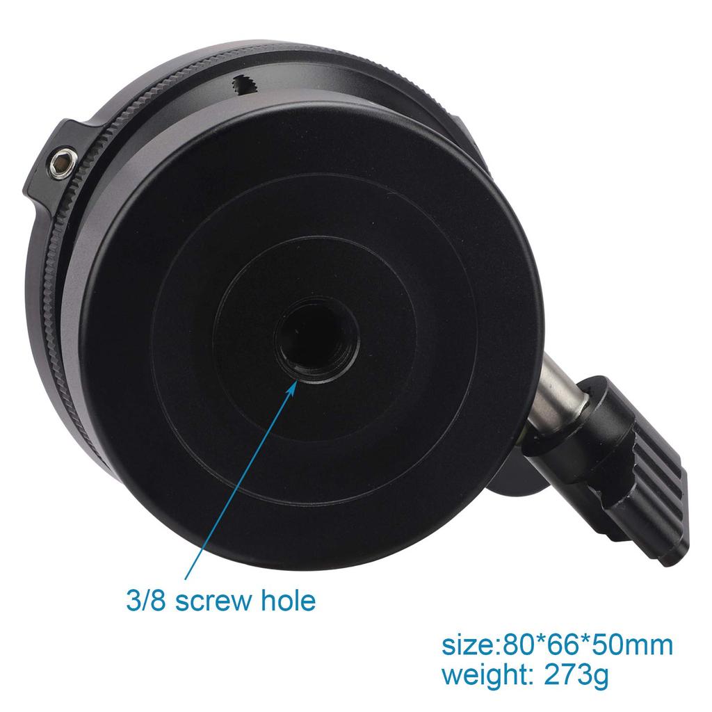 Tripod Leveling Base Half Ball Tilt Up and Down Quickly 15 Degree for Canon Nikon and Other DSLR Cameras Tripod Monopod with Offset Bubble Level