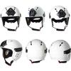 Casco di Emergenza Blu Cielo per Soccorso in Acqua - Facciale Intero/Parziale, Compatibile con Binari e Rafting