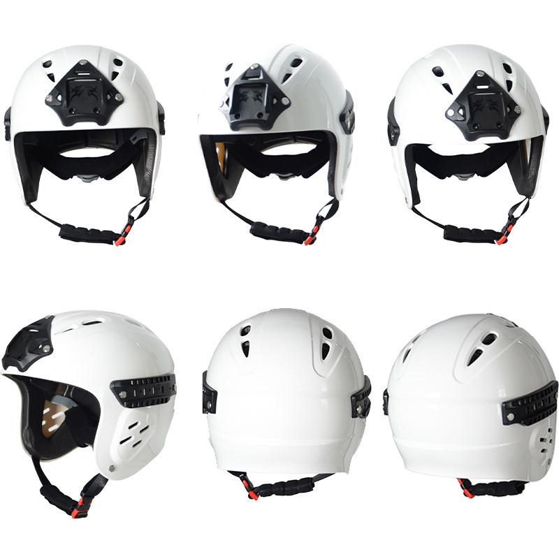 Casco di Emergenza Blu Cielo per Soccorso in Acqua - Facciale Intero/Parziale, Compatibile con Binari e Rafting