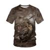 New Animal Camouflage Hunting 3D Print T-Shirts Men Women Summer Short Sleeve T Shirt Oversized Harajuku Tops Tees Kids Clothing