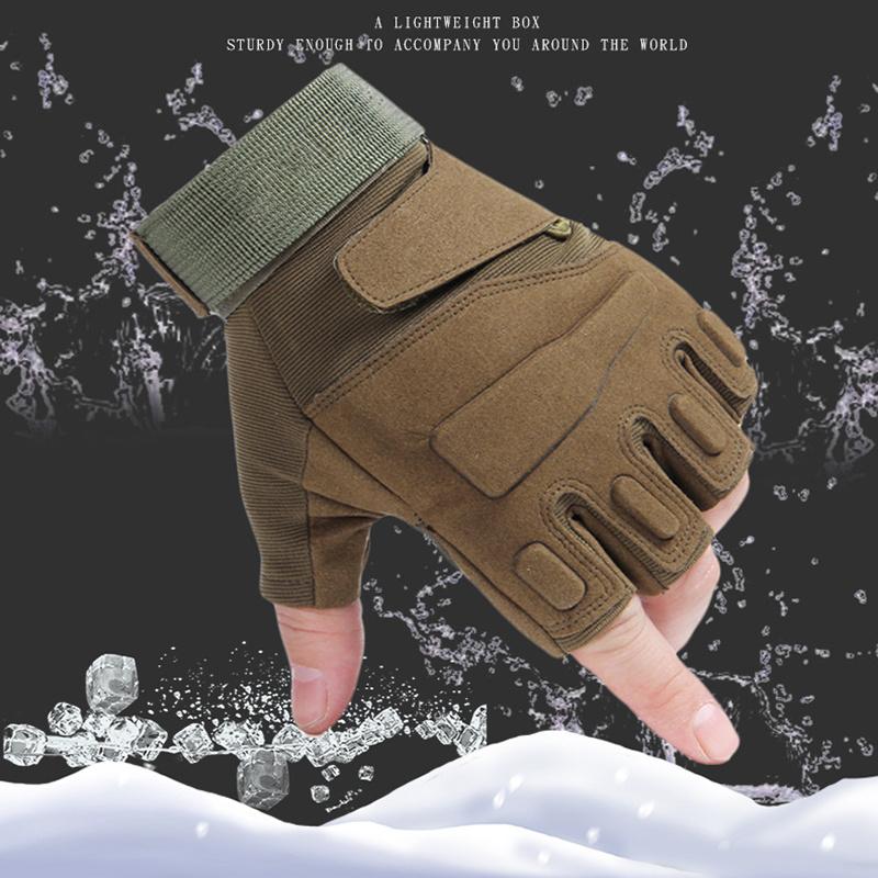 Tactical Half Finger Gloves Men's Army Military Combat Patrol Fingerless Outdoor Spring and Autumn