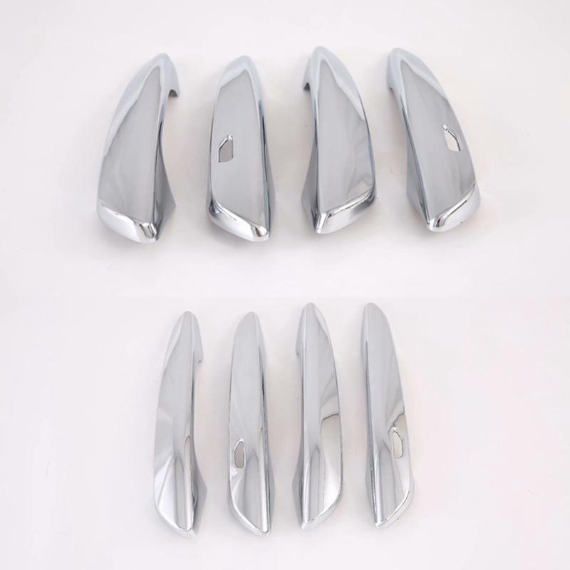 Auto Door Handle Cover Carbon Fiber Chrome For Mazda CX60 Accessories CX 60 2022 2023 2024 2025 Anti-scratch Trim Set Stickers