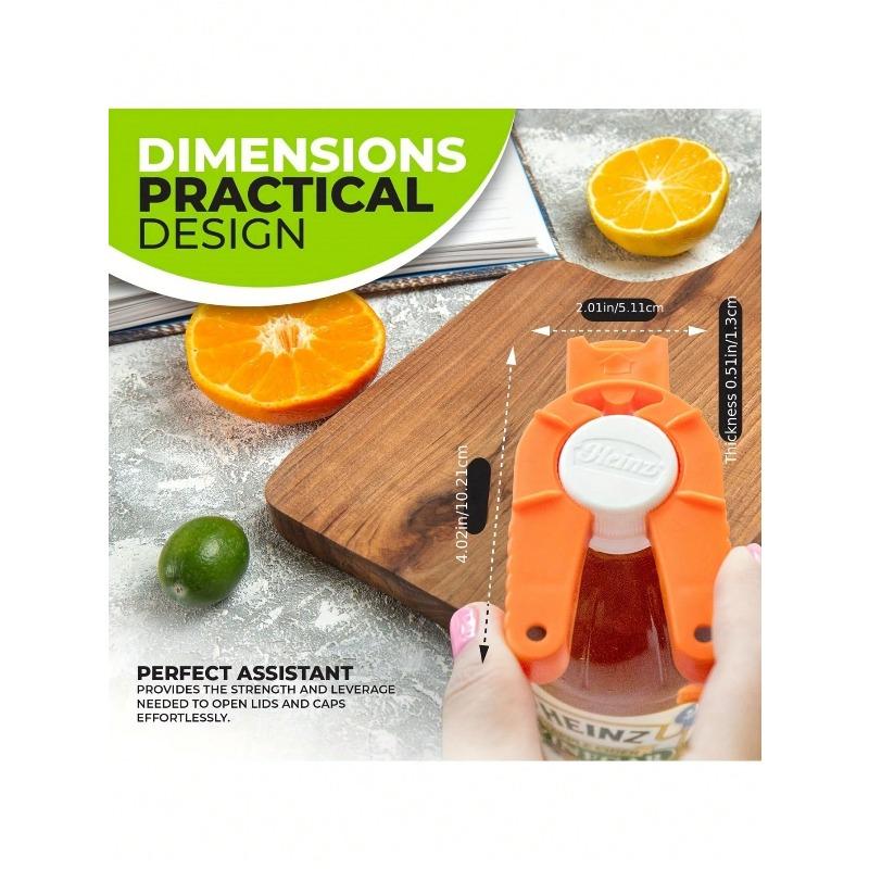 Function Bottle Opener, Suitable for People with Weak Hand Strength Plastic Water Bottle Cap, Pull Tab Can Lid Remover,