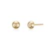 LUNNE 14k Diamond Sphere Ball Earrings (14k Gold) #LCE02