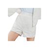 Li Ning Sports Trend Serie Einfarbige Lässige Sportshorts mit geradem Bein Damen Shorts Wolkenweiß AKSS344-2