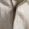 AIOPESON Comfortable Men's Shorts Solid Color Elastic Waist Multi Pocket Cotton Linen Blend Breathable Summer Shorts