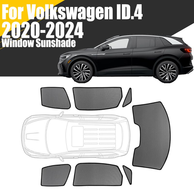 Custom Magnetic Car Window Sunshade For Volkswagen ID.4 ID4 2020 - 2024 Curtain Mesh Front Windshield 2021 2022 2023