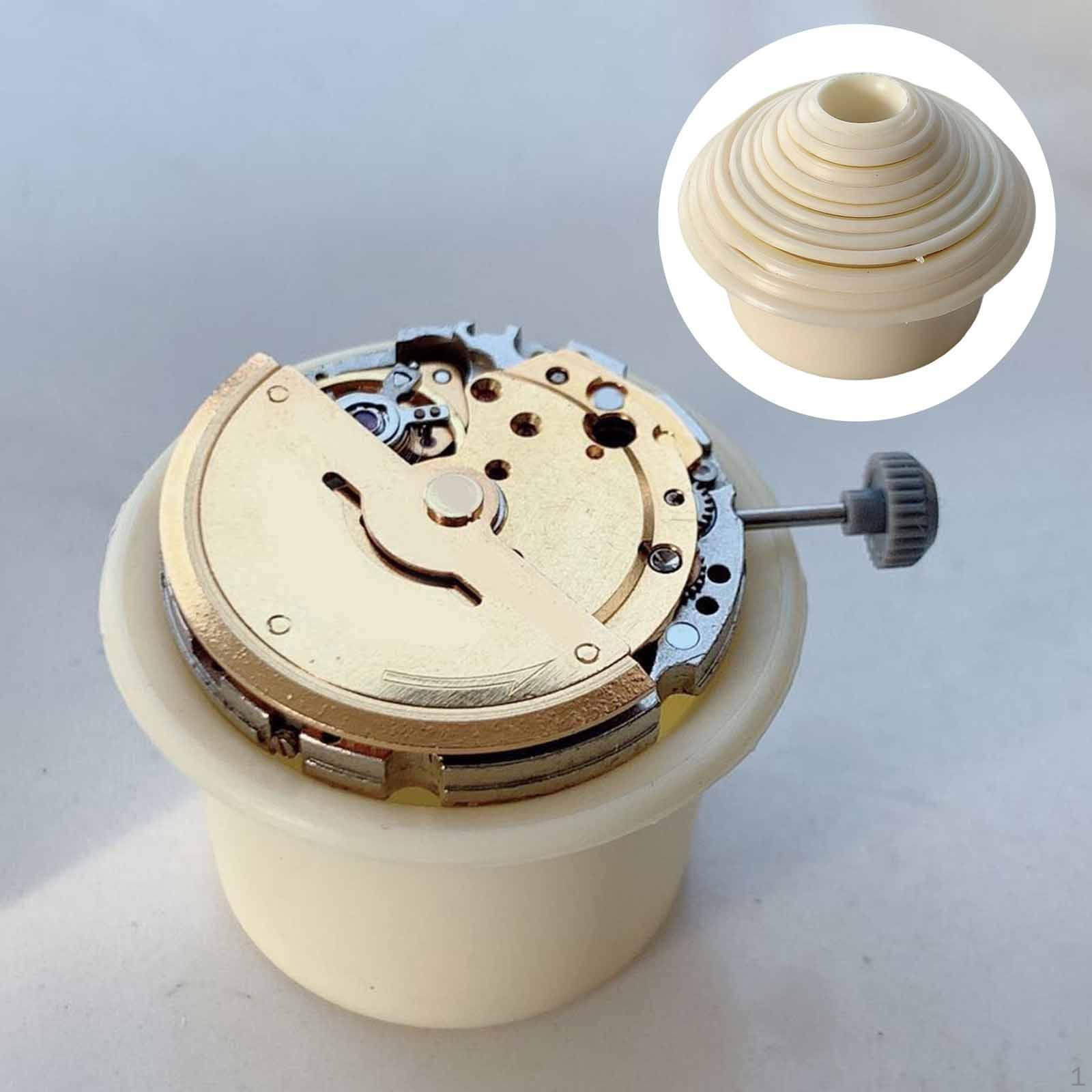 

12Pcs Watch Repair Tools,Movements Base,Gadget Movements Seat Stable Case Stands Movement