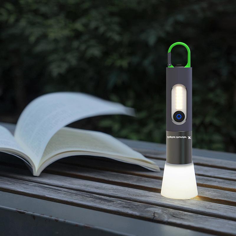 Flashlight Keychain Camping Light 4Modes Flash Light XHP50 Portable Torch