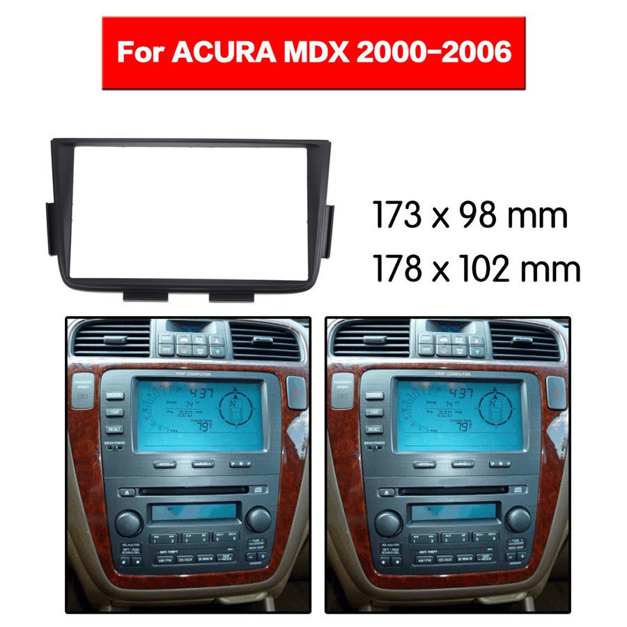 Double Din Radio Fascia Kit - For ACURA MDX 2001-2006 - Stereo Dash Installation Trim