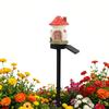 Solar LED Mushroom House Statue Decor Lamp Easy To Install Landscape Light for Patio Pathway Yard Holiday Gifts Travel Outing