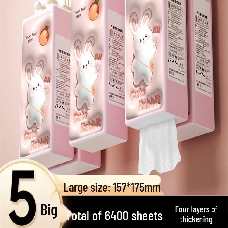 Extra Large 320-Sheet Wall-Mounted Hanging Facial Tissue & Hand Towel Pack