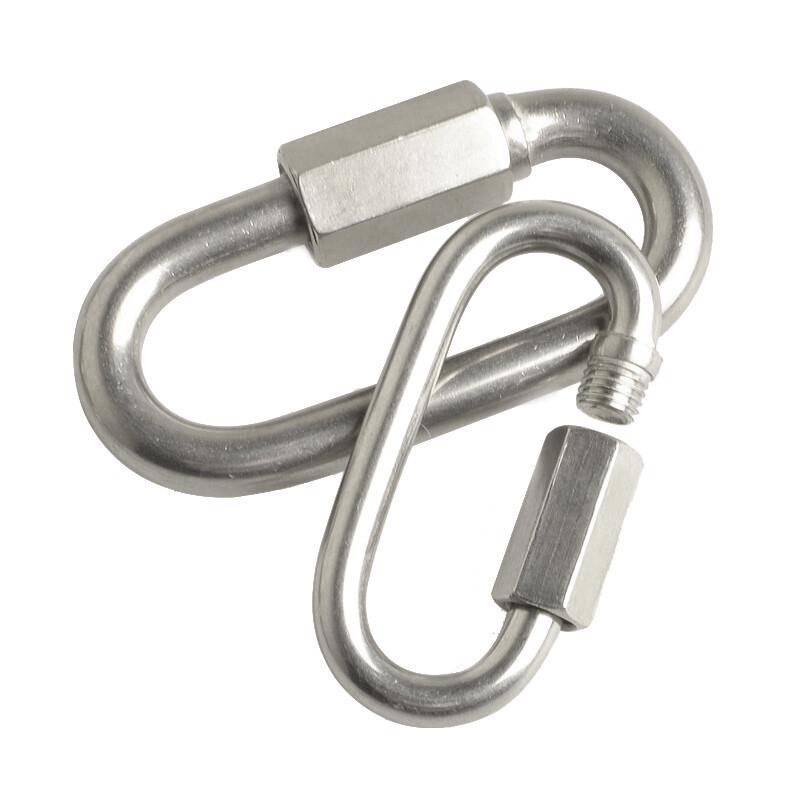 JNL M5 304 Stainless Steel Quick Link Carabiner Set