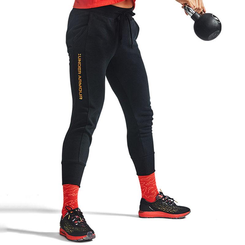 Under Armour Solid Color Fleece Training Pants Women pants Black 1362621-001