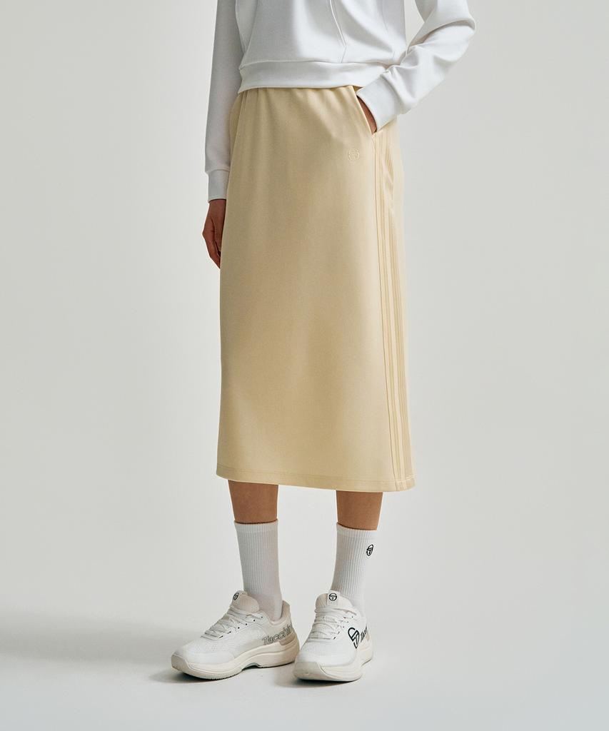 SERGIO TACCHINI W Tacchini Modern Track Midi Skirt (L.Yellow)