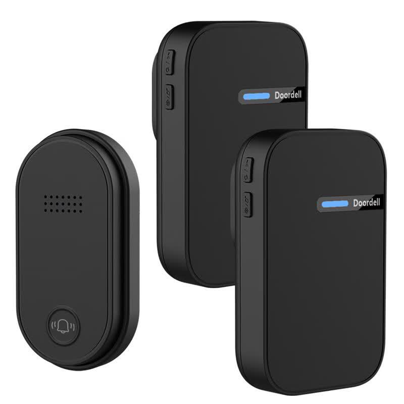 FURONGHUA Wireless Kinetic Doorbell Kit (1 Transmitter, 2 Receivers)