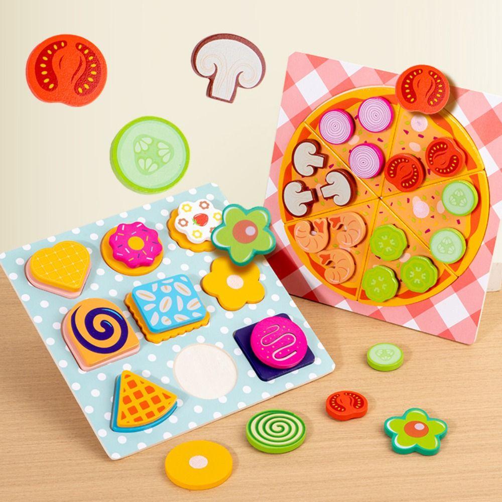 Early Education Pizza Pretend Play Toy Simulation Cookie Play Food Set  Play Food Set