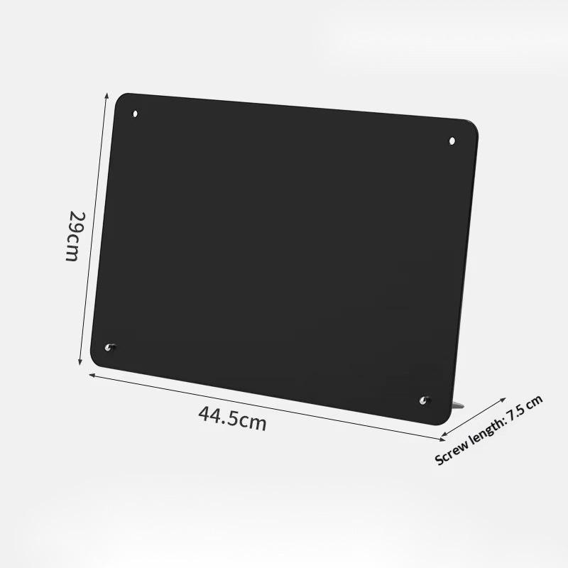 1Pcs Creative Metal Magnetic Board Photo Display Diy Desktop Message Board Rounded Corners Ironwork Sign Note Board For Coffee S