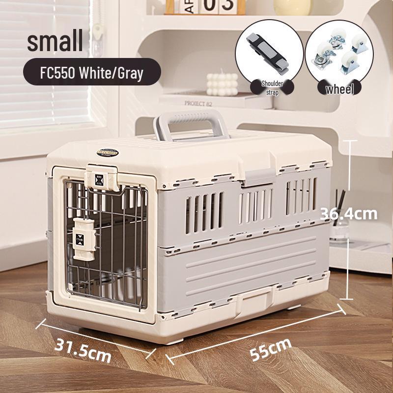 Foldable Pet Airline Carrier for Cats & Small Dogs - Alice Model
