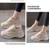 High-top autumn and winter velvet sneakers 22 new student flat-bottomed lightweight dad shoes trendy