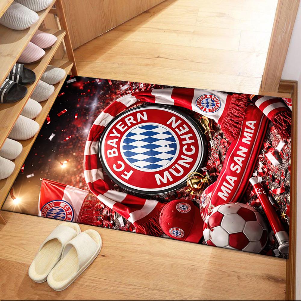 Fc Bayern München Victory Square Rugs Are a Great Choice for Living Rooms, Bedrooms, Home Décor, and As Gifts.