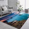 Beach Wave Seaside Pattern Carpet Soft Living Room Decor Rug Floor Mat for Bedroom Sofa Area Balcony Lounge Kitchen