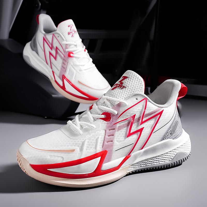 2024 Hot Selling Men's Comfortable Casual Sports Shoes Summer Shock Absorbable Luminous Net Breathable Basketball Shoes Shoes