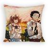 A Silent Voice Shoya Nishimiya Pillow Case Sofa Living Room for Bedroom Car Headboard Backrest Cushion Square Cushion Nap Time