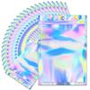 Resealable Laser Zip lock Bags Packaging Holographic Envelopes Flat Clear Plastic Candy Jewelry Food Storage Bag Multiple Sizes