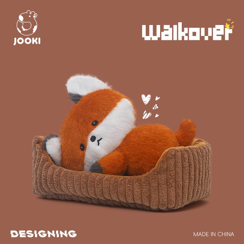 Fox Cub Plush Toy - Ultra-Soft Stuffed Animal, Sleep Aid Pillow & Birthday Gift for Kids