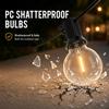 7.6M/15M/30M LED String Lights E12 G40 Bulbs 50 LEDs Waterproof Outdoor Garden Garland for Wedding Decoration