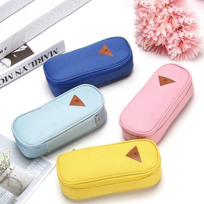 Skladování psacích potřeb Jednoduché Wind Candy Color Velkokapacitní multifunkční sáček na tužky Flip Pen Bag Kancelář