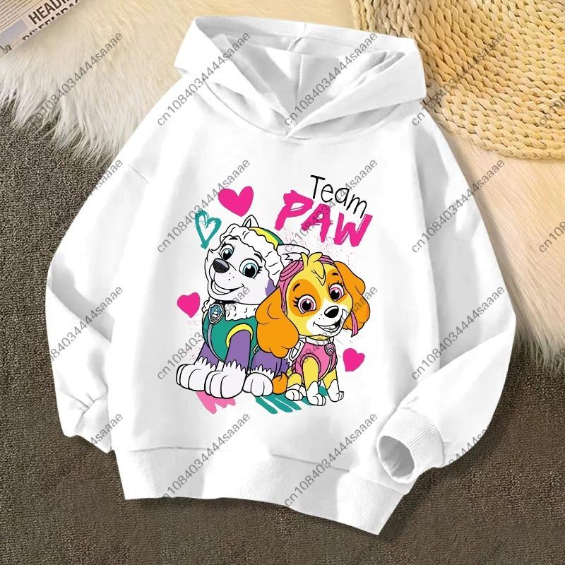 2026 Autumn Winter PAW Patrol On Patrol Casual Print Hoodie for Kids Toddler Boys Girls Casual Pullover Sweatshirt Soft Cozy Top