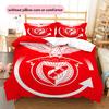 Benfica Pattern Bedding Quilt Set  Home Decoration  Gift (1 * Duvet Cover + 2 * Pillowcase  Without Core).xwn