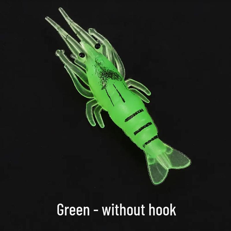 Bionic Night Glow Grass Shrimp Soft Lure for Bass and Sea Fishing.