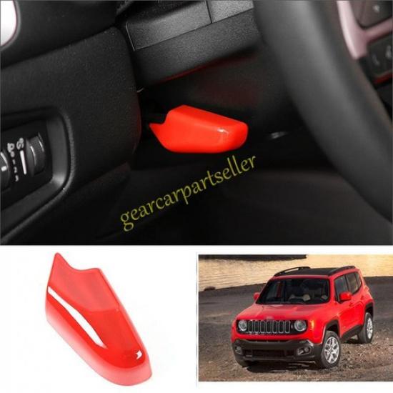 For Jeep Renegade 15-2023 Glossy Red Steering Wheel Height Adjust Control Trim