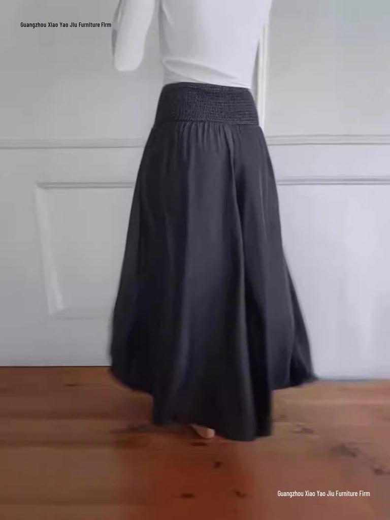 Women's Fashion Casual Pleated Wide-Leg Elastic Waist Trousers - 2026 Hot Seller in Europe