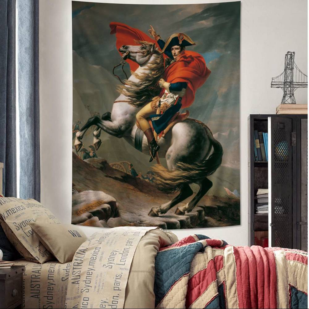 Napoleon Bonaparte Art Anime Tapestry Hanging Tarot Hippie Wall Rugs Dorm Home Decor