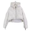 KHRISJOY AFPW004 White Shiny Cropped Down Jacket Not Written whiteUsed