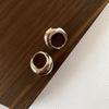 French Retro Round Hoop Earrings for Women - INS Style Celebrity-Inspired Studs