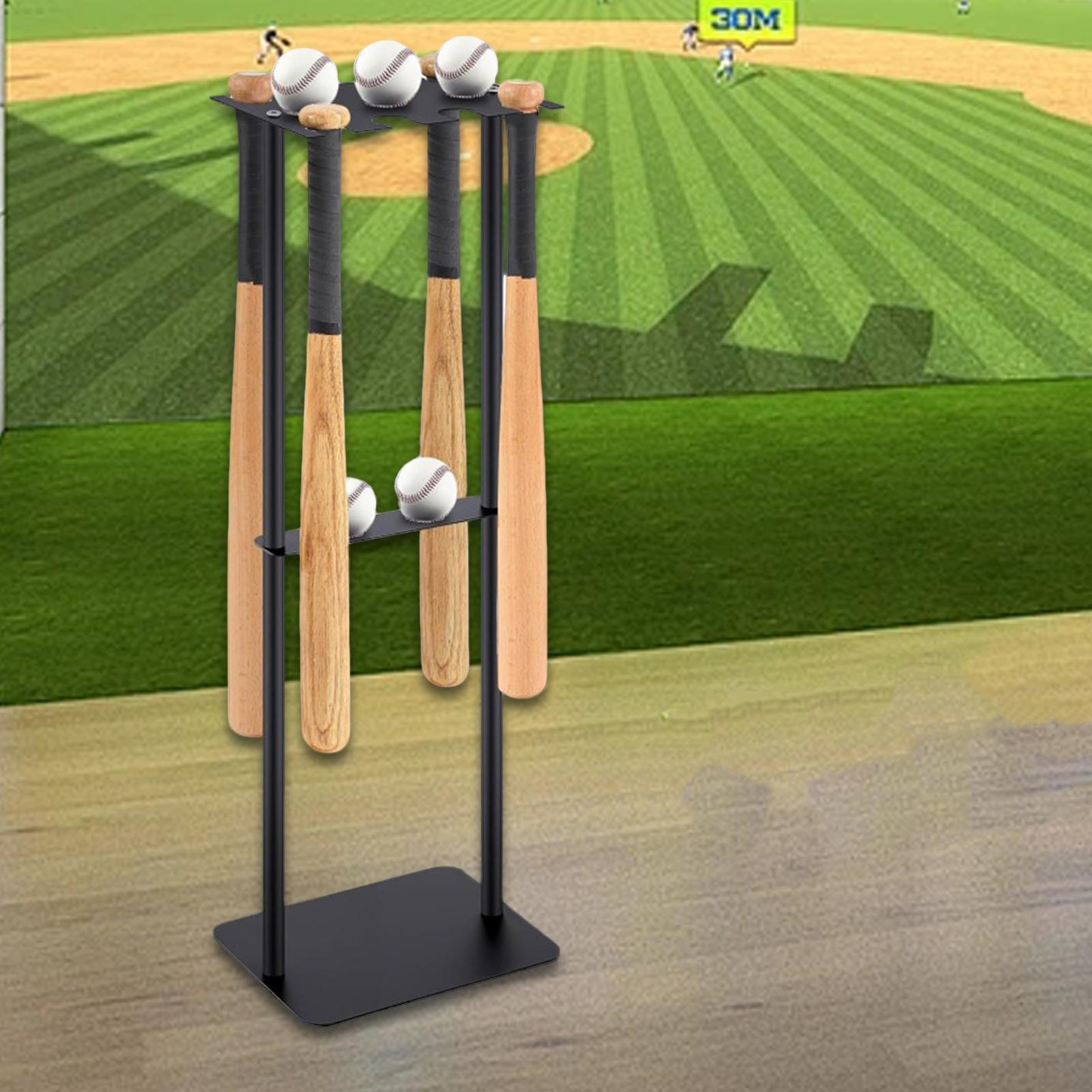 

Baseball Bat Holder Vertical Easy Installation 8 Bats Accessory Space Saving Softball Bat Holder