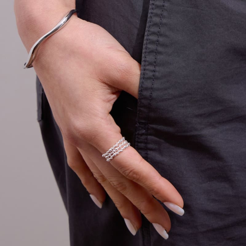 SULTANA Bubble nest open ring