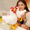 18/25cm White Cock Fowl Plush Toy Stuffed Farmland Animal Chicken Doll Home Prop Decoration Man Gift