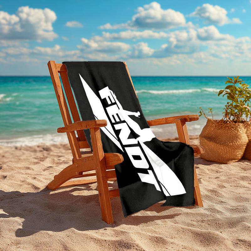 1Pc Fendt Logo Beach Towel, Quick Dry, Multi-Use for Beach Pool Gym Yoga Home Travel, Christmas, Halloween, Xmas Gift M928834